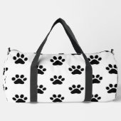 Sac De Sport Classic Black Paw Print White  (Recto)