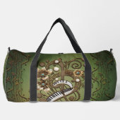 Sac De Sport Clavier de piano steampunk incurvé. (Recto)