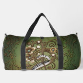 Sac De Sport Clavier de piano steampunk incurvé. (Verso)