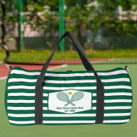 Club de tennis rayé vert personnalisé Country Club