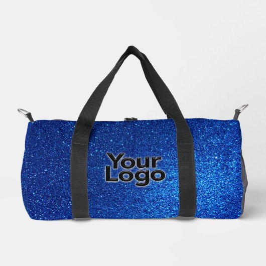 Sac De Sport Cobalt Marine Parties scintillant bleue Luxe Logo (Recto)