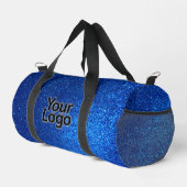 Sac De Sport Cobalt Marine Parties scintillant bleue Luxe Logo (Coin droit)