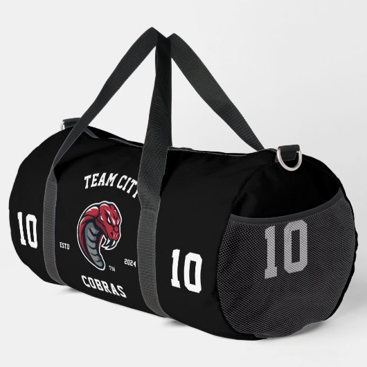 Sac De Sport Cobras "Customizable" Sport Team (Coin droit)