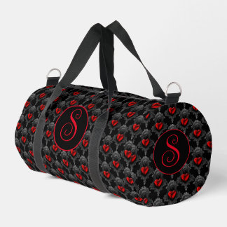 Sac De Sport Coeur gothique rouge personnalisé