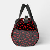 Sac De Sport Coeurs rouges sur noir (Droite)