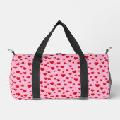 Sac De Sport Coeurs rouges sur rose (Recto)