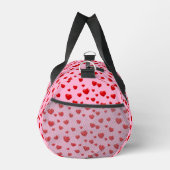 Sac De Sport Coeurs rouges sur rose (Droite)