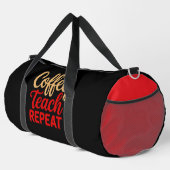 Sac De Sport Coffee Teach Repeat Teacher  (Coin droit)