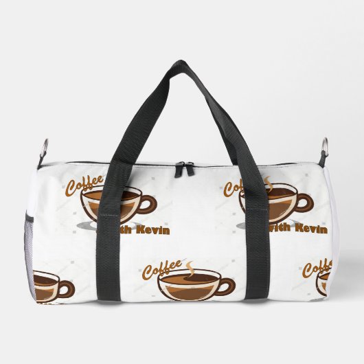 Sac De Sport Coffee with Kevin Branded Duffel Bag (Verso)