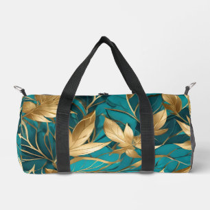 Sac De Sport Collection Feuille populaire Turquoise Gold Boho