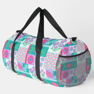 Sac De Sport Conception de fleurs vibrantes en fleurs