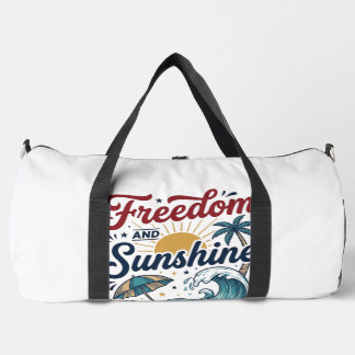 Sac De Sport Conception de maillot de plage vintage Liberté Et