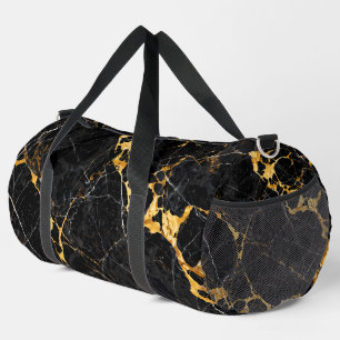 Sac De Sport Conception de marbre noir or luxe Nero Portoro