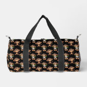 Sac De Sport Conception de motif singe noir  (Recto)