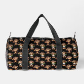Sac De Sport Conception de motif singe noir  (Verso)