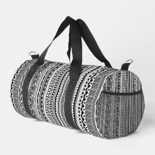 Sac De Sport Conception de motifs aztèques noirs et blancs mign