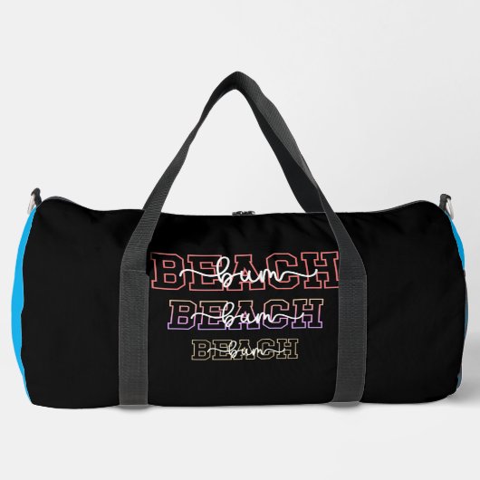 Sac De Sport Conception de texte empilé Beach Bum (Recto)