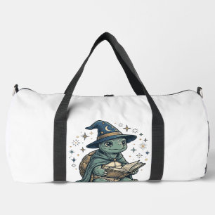 Sac De Sport Conception de vecteur de magicien de tortue mignon