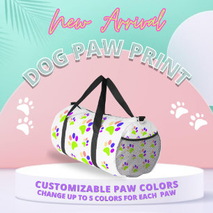 Sac De Sport Conception Empreinte de patte de chien coloré, Cou