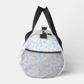 Sac De Sport Conception florale boho impression bloc bleu rose (Droite)