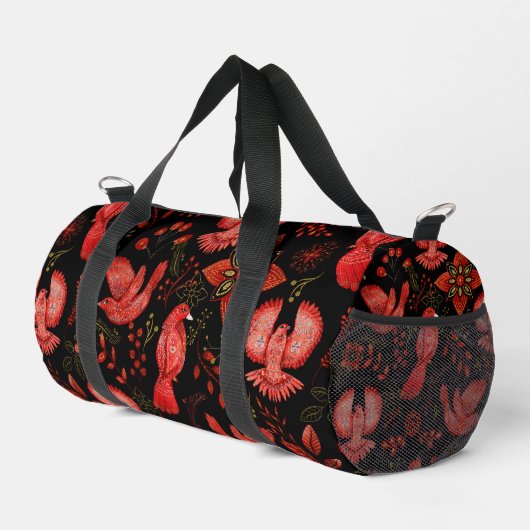 Sac De Sport Conceptions de motifs floraux et feuillus vibrants (Coin droit)