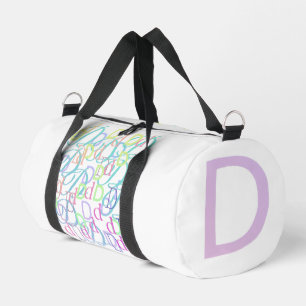 Sac De Sport Confettis en forme de lettre "D"