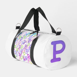 Sac De Sport Confettis en forme de lettre "P"