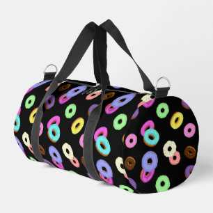Sac De Sport Cool amusant beignets colorés motif noir
