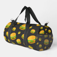 Cool et amusant hamburger motif gris foncé