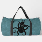 Sac De Sport Cool noir et bleu Kraken de Deep Deep (Recto)