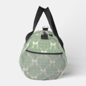 Sac De Sport Coquette Bows Gingham Pattern Cream Sage Green  (Droite)