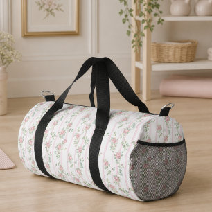 Sac De Sport Coquette Florale Rose