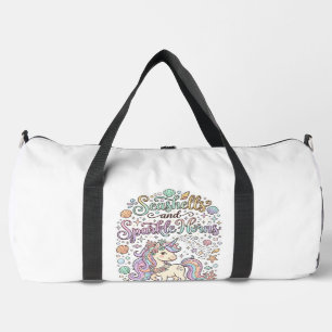 Sac De Sport Coquilles de licorne et cornes scintillantes Vecte