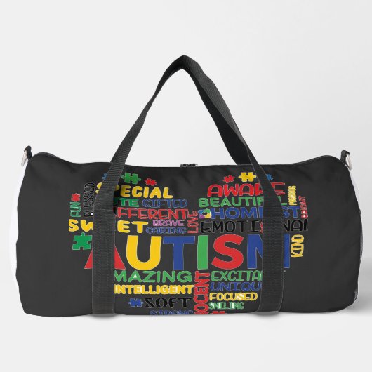 Sac De Sport corazon autismo (Recto)