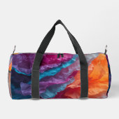 Sac De Sport Couches de papier de soie abstrait lumineux (Verso)