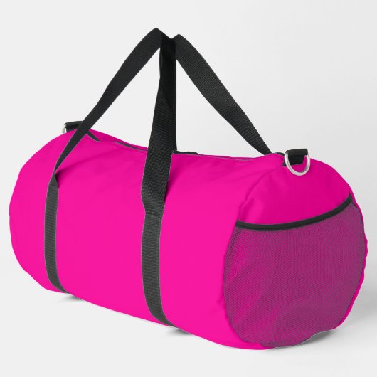 Sac De Sport Couleur solide rose néon (Coin droit)