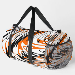 Sac De Sport Couleurs du Bengale Orange et lignes noires