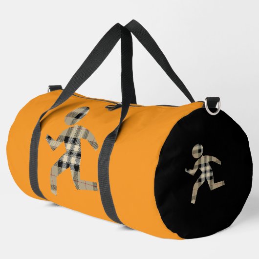 Sac De Sport Coureurs Orange Black Athletic Travel (Coin gauche)