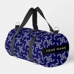 Sac De Sport Couronne de Noël, Bleue, Votre nom, Personnaliser