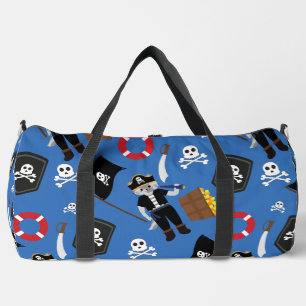 Sac De Sport crâne de pirate bleu