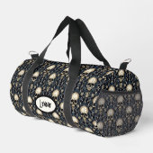 Sac De Sport Crânes gothiques Blue Floral (Coin droit)