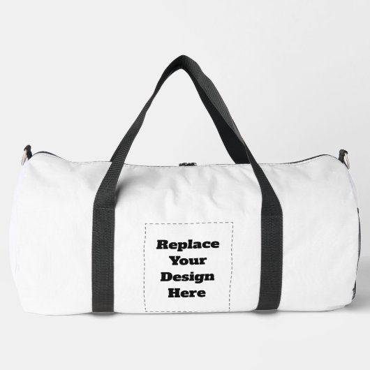 Sac De Sport Créez Votre Propre blanc (Recto)