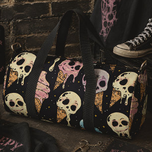Sac De Sport Crème Glacée Tête de Mort Été Squelette Gothique