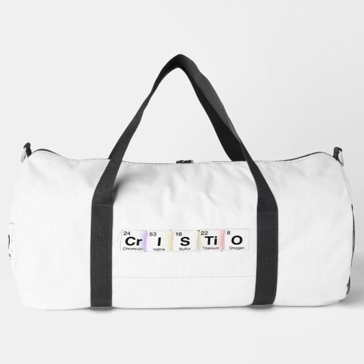 Sac De Sport Cristo Éléments Chimiques (Recto)