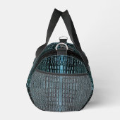 Sac De Sport Cuir Alligator Bleu (Droite)