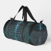 Sac De Sport Cuir Alligator Bleu (Coin droit)