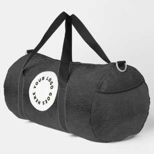 Sac De Sport Cuir noir Faux avec logo