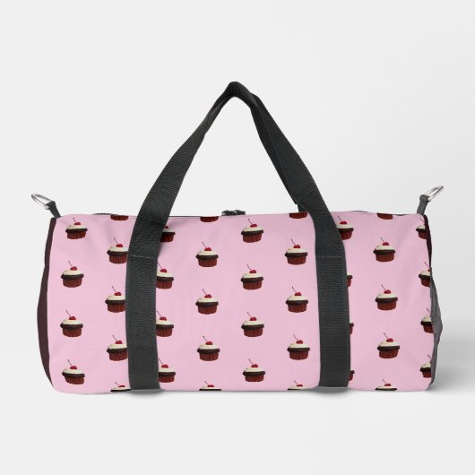 Sac De Sport Cupcake with Cherry On Top Pattern (Recto)
