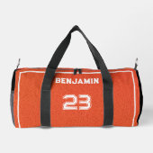 Sac De Sport Custom Basketball Textured Player Number Orange (Verso)