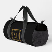 Sac De Sport Custom Black & Gold Framed Monogram (Coin droit)